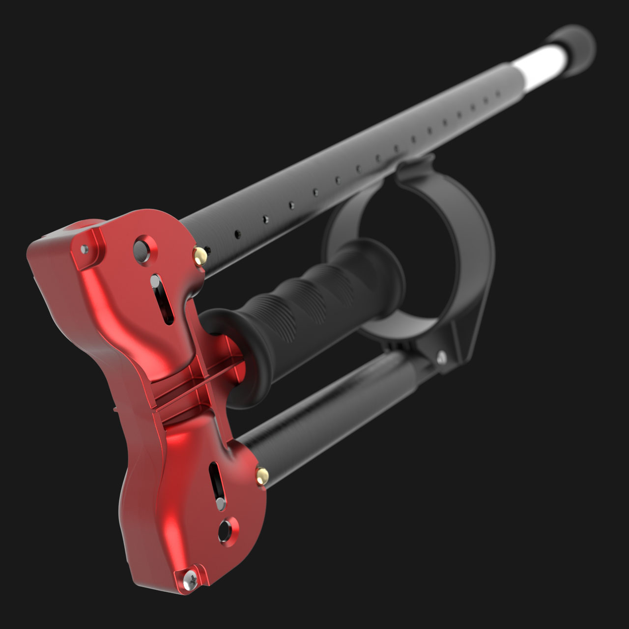 Ambulo mechanical design concept showing precision parts and mechanism layout by Orion Design