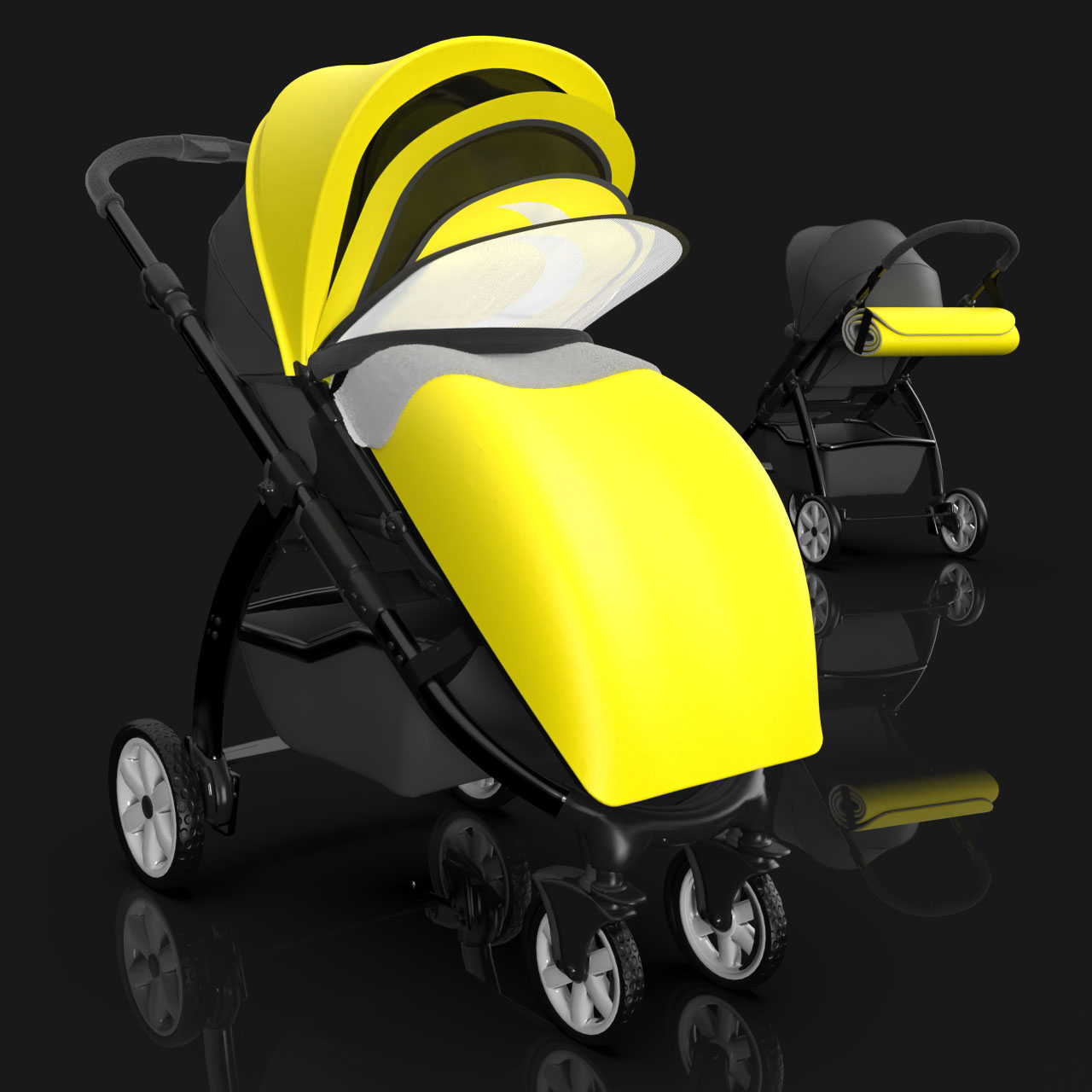 Blinky soft goods product concept representing soft goods and mobility product design